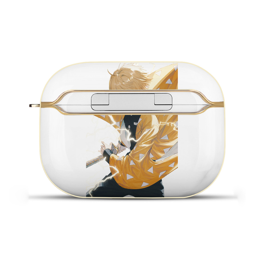 （画像用） 鬼滅の刃（きめつのやいば）我妻 善逸／あがつま ぜんいつ Agatsuma Zenitsu 【AirPods Pro用】ハードシェル保護ケース｜耐衝撃・防指紋・カラビナ付き商品仕様