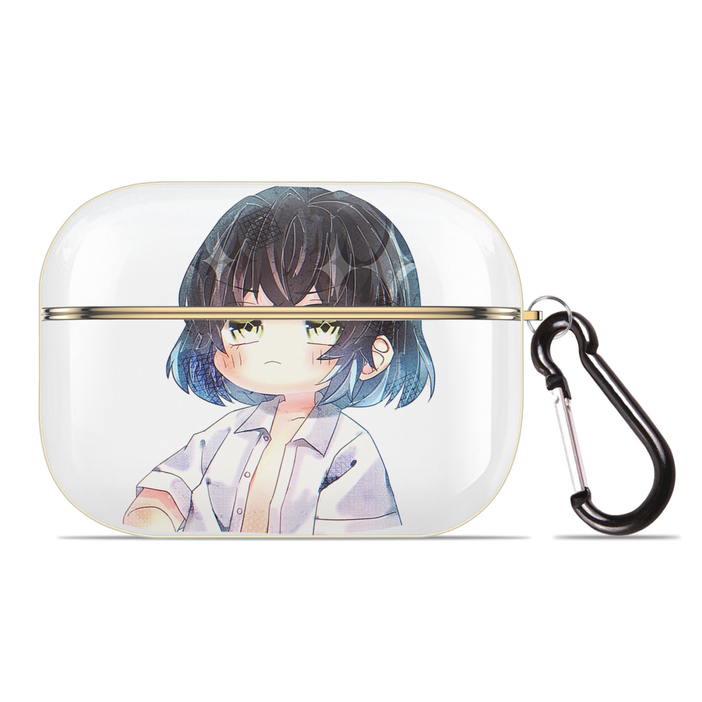 （画像用） 鬼滅の刃（きめつのやいば）嘴平 伊之助／はしびら いのすけ Hashibira Inosuke 【AirPods Pro用】ハードシェル保護ケース｜耐衝撃・防指紋・カラビナ付き商品仕様