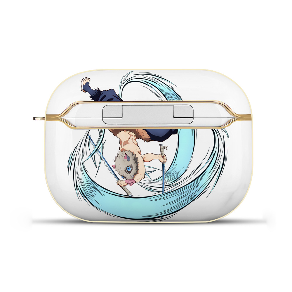 （画像用） 鬼滅の刃（きめつのやいば）嘴平 伊之助／はしびら いのすけ Hashibira Inosuke 【AirPods Pro用】ハードシェル保護ケース｜耐衝撃・防指紋・カラビナ付き商品仕様