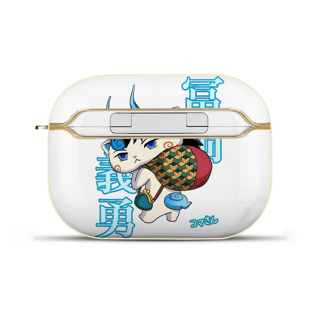（画像用） 鬼滅の刃（きめつのやいば）水柱-冨岡 義勇／とみおか ぎゆう Tomioka Giyuu 【AirPods Pro用】ハードシェル保護ケース｜耐衝撃・防指紋・カラビナ付き商品仕様