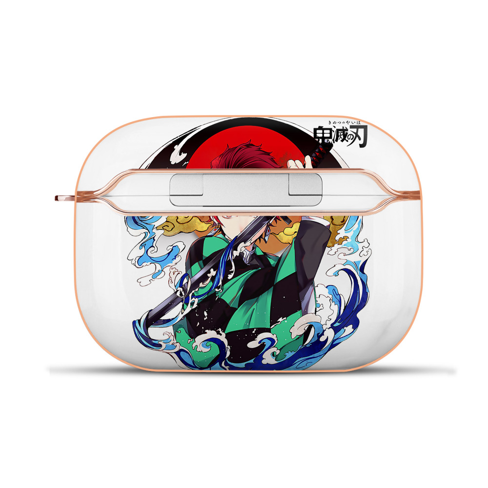 （画像用） 鬼滅の刃 竈門 炭治郎／かまど たんじろう Kamado Tanjirou 【AirPods Pro用】ハードシェル保護ケース｜耐衝撃・防指紋・カラビナ付き商品仕様