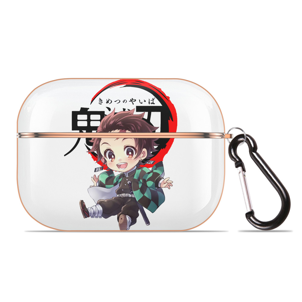 （画像用） 鬼滅の刃 竈門 炭治郎／かまど たんじろう Kamado Tanjirou 【AirPods Pro用】ハードシェル保護ケース｜耐衝撃・防指紋・カラビナ付き商品仕様