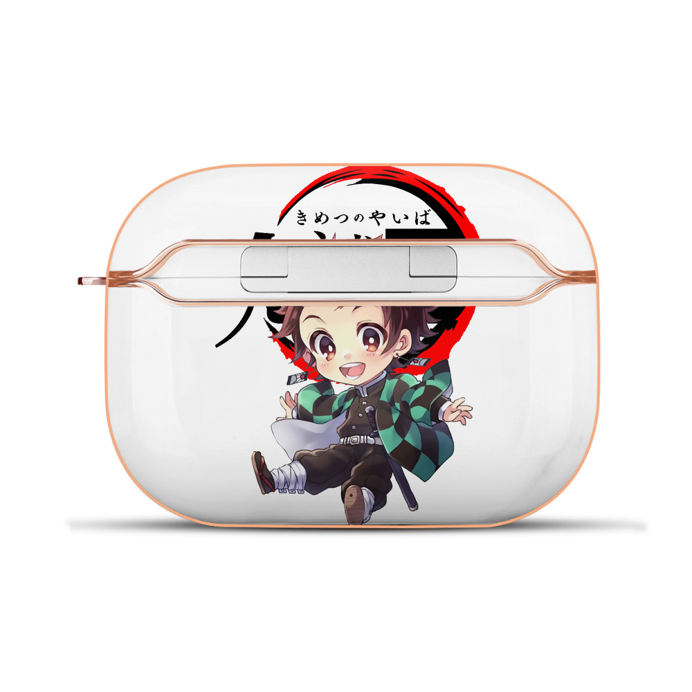 （画像用） 鬼滅の刃 竈門 炭治郎／かまど たんじろう Kamado Tanjirou 【AirPods Pro用】ハードシェル保護ケース｜耐衝撃・防指紋・カラビナ付き商品仕様