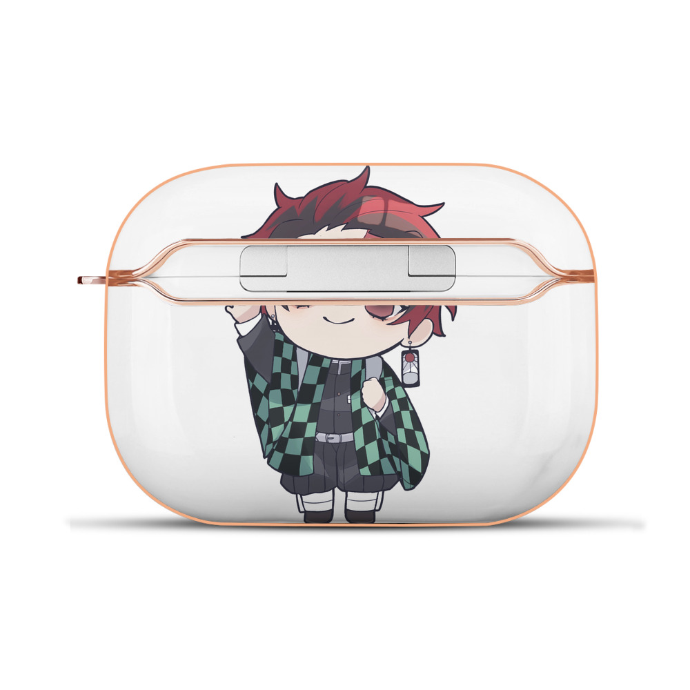 （画像用） 鬼滅の刃 竈門 炭治郎／かまど たんじろう Kamado Tanjirou 【AirPods Pro用】ハードシェル保護ケース｜耐衝撃・防指紋・カラビナ付き商品仕様