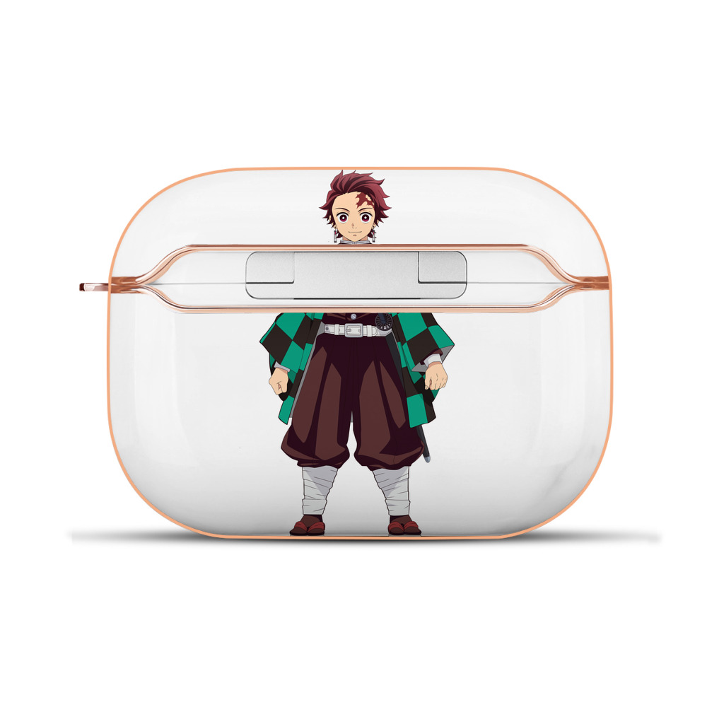 （画像用） 鬼滅の刃 竈門 炭治郎／かまど たんじろう Kamado Tanjirou 【AirPods Pro用】ハードシェル保護ケース｜耐衝撃・防指紋・カラビナ付き商品仕様