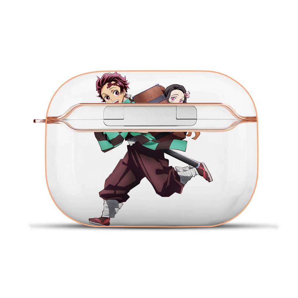 （画像用） 鬼滅の刃 竈門 炭治郎／かまど たんじろう Kamado Tanjirou 【AirPods Pro用】ハードシェル保護ケース｜耐衝撃・防指紋・カラビナ付き商品仕様
