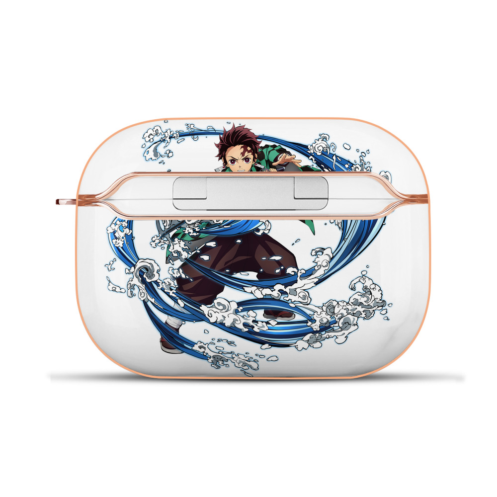 （画像用） 鬼滅の刃 竈門 炭治郎／かまど たんじろう Kamado Tanjirou 【AirPods Pro用】ハードシェル保護ケース｜耐衝撃・防指紋・カラビナ付き商品仕様