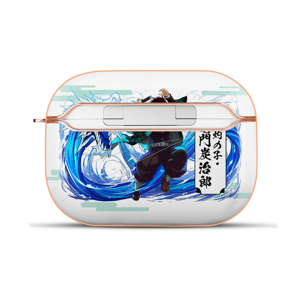 （画像用） 鬼滅の刃 竈門 炭治郎／かまど たんじろう Kamado Tanjirou 【AirPods Pro用】ハードシェル保護ケース｜耐衝撃・防指紋・カラビナ付き商品仕様