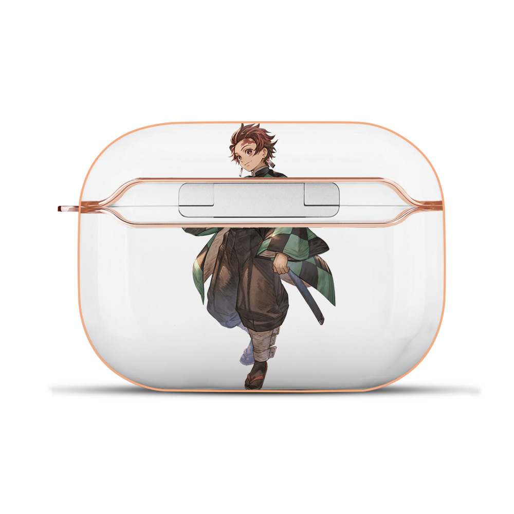 （画像用） 鬼滅の刃 竈門 炭治郎／かまど たんじろう Kamado Tanjirou 【AirPods Pro用】ハードシェル保護ケース｜耐衝撃・防指紋・カラビナ付き商品仕様