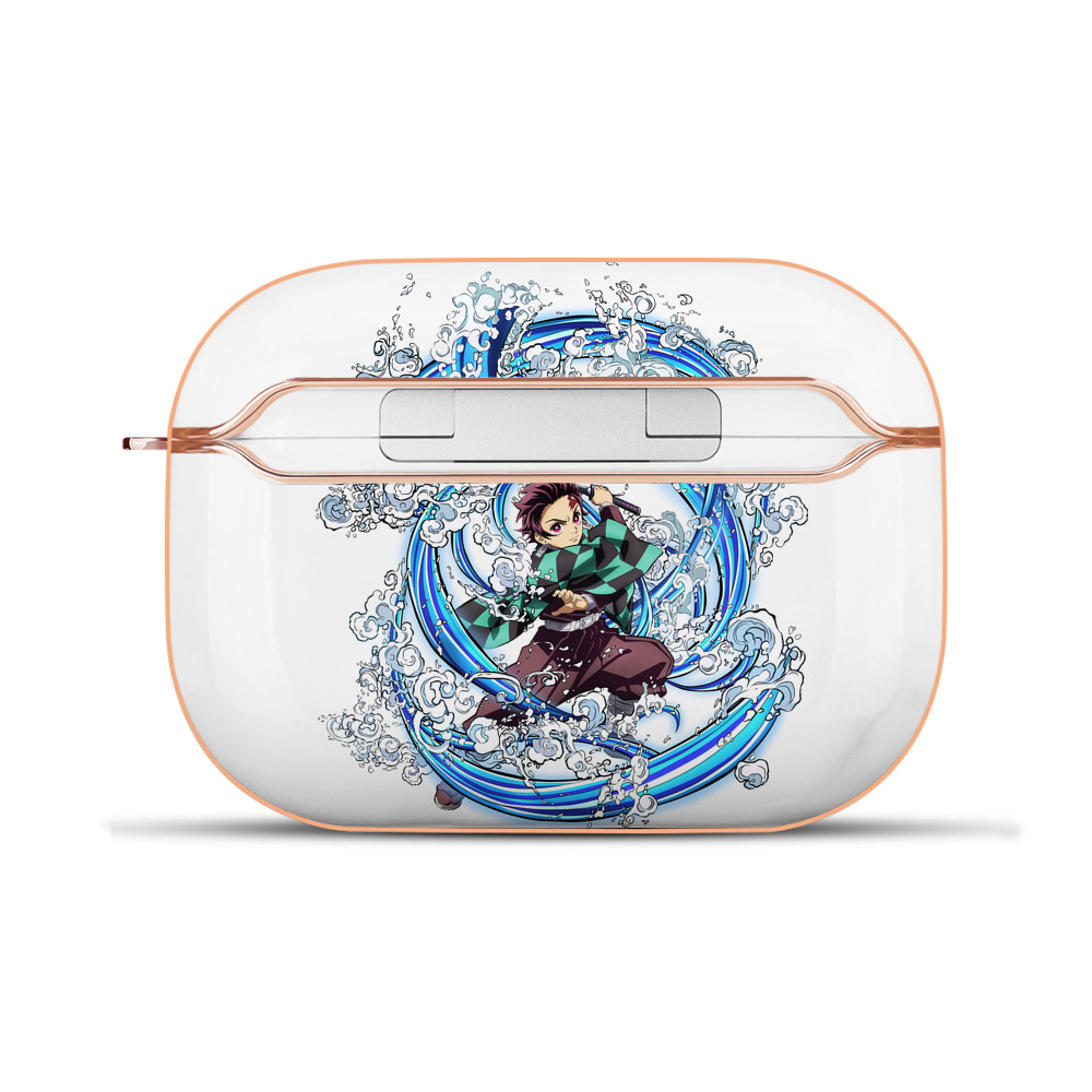 （画像用） 鬼滅の刃 竈門 炭治郎／かまど たんじろう Kamado Tanjirou 【AirPods Pro用】ハードシェル保護ケース｜耐衝撃・防指紋・カラビナ付き商品仕様