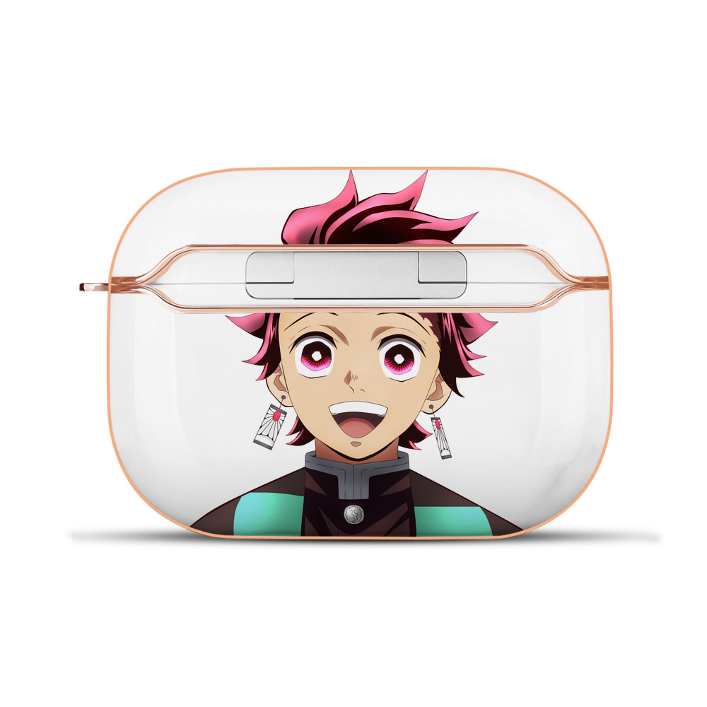 （画像用） 鬼滅の刃 竈門 炭治郎／かまど たんじろう Kamado Tanjirou 【AirPods Pro用】ハードシェル保護ケース｜耐衝撃・防指紋・カラビナ付き商品仕様