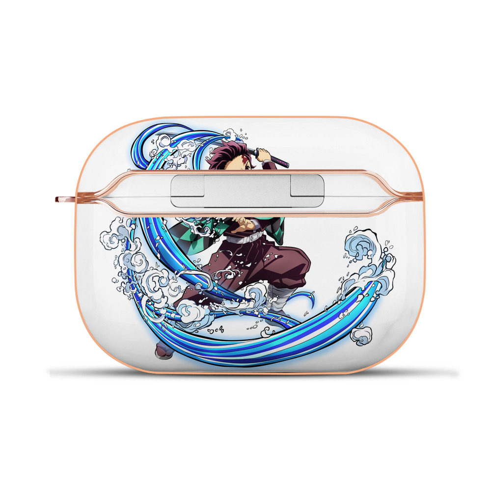 （画像用） 鬼滅の刃 竈門 炭治郎／かまど たんじろう Kamado Tanjirou 【AirPods Pro用】ハードシェル保護ケース｜耐衝撃・防指紋・カラビナ付き商品仕様
