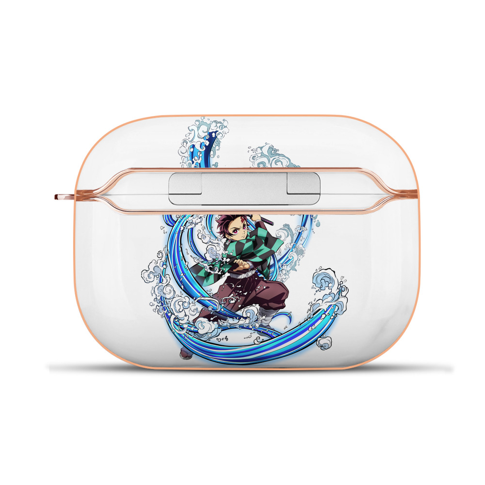 （画像用） 鬼滅の刃 竈門 炭治郎／かまど たんじろう Kamado Tanjirou 【AirPods Pro用】ハードシェル保護ケース｜耐衝撃・防指紋・カラビナ付き商品仕様