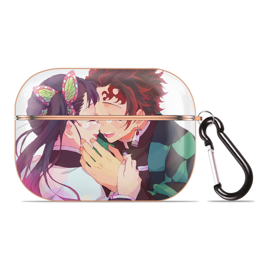 （画像用） 鬼滅の刃 竈門 炭治郎／かまど たんじろう Kamado Tanjirou 【AirPods Pro用】ハードシェル保護ケース｜耐衝撃・防指紋・カラビナ付き商品仕様