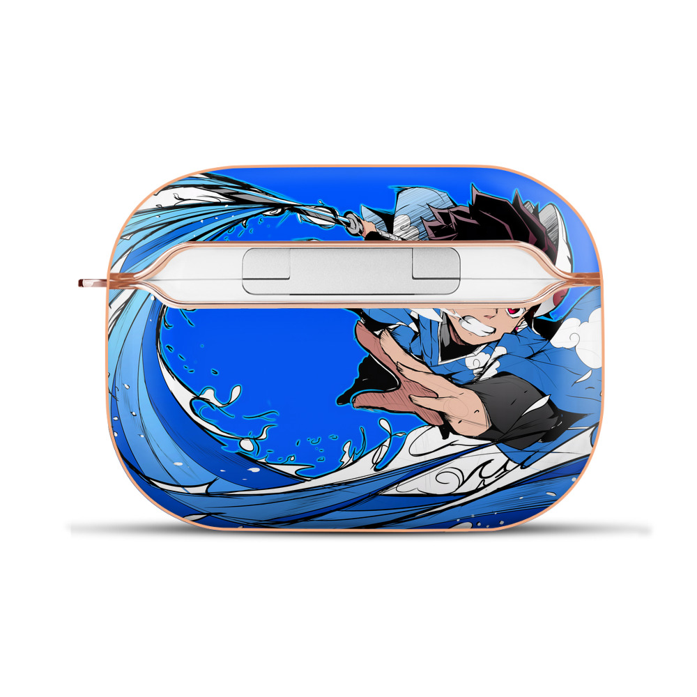 （画像用） 鬼滅の刃（きめつのやいば）竈門 炭治郎／かまど たんじろう Kamado Tanjirou 【AirPods Pro用】ハードシェル保護ケース｜耐衝撃・防指紋・カラビナ付き商品仕様