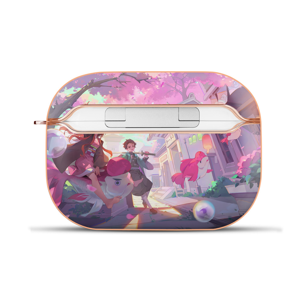 （画像用） 鬼滅の刃（きめつのやいば）竈門 炭治郎／かまど たんじろう Kamado Tanjirou 【AirPods Pro用】ハードシェル保護ケース｜耐衝撃・防指紋・カラビナ付き商品仕様