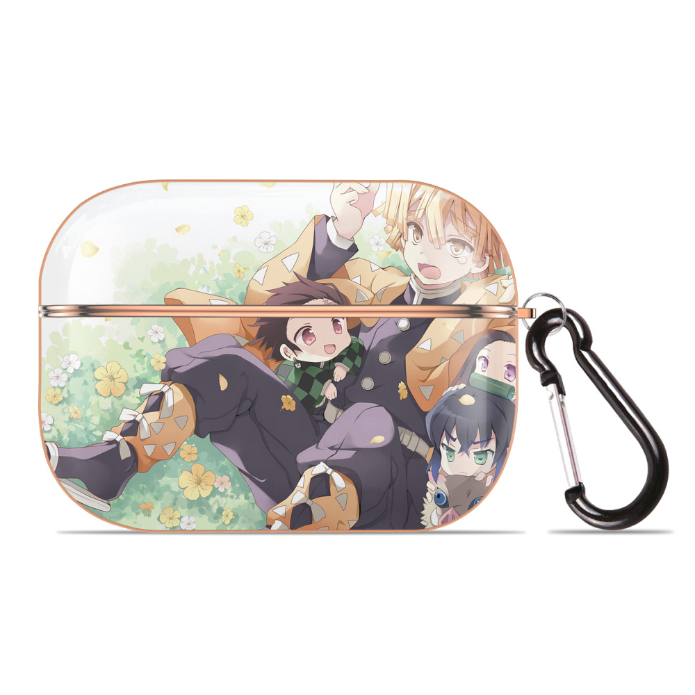 （画像用） 鬼滅の刃（きめつのやいば）竈門 炭治郎／かまど たんじろう Kamado Tanjirou 【AirPods Pro用】ハードシェル保護ケース｜耐衝撃・防指紋・カラビナ付き商品仕様