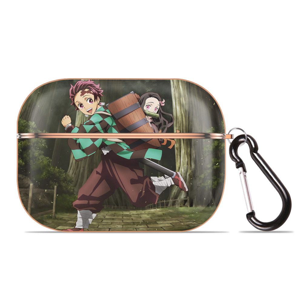（画像用） 鬼滅の刃（きめつのやいば）竈門 炭治郎／かまど たんじろう Kamado Tanjirou 【AirPods Pro用】ハードシェル保護ケース｜耐衝撃・防指紋・カラビナ付き商品仕様