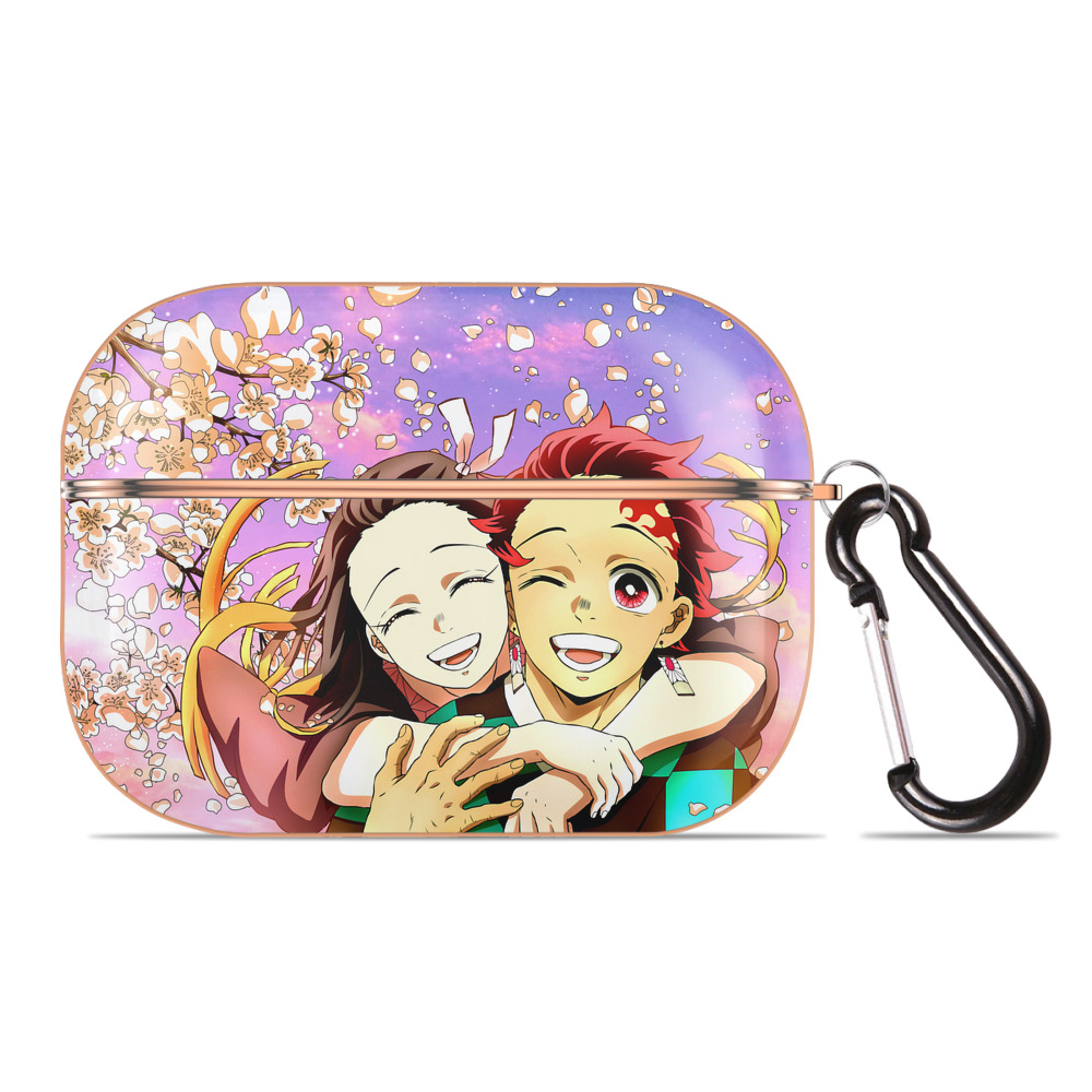 （画像用） 鬼滅の刃（きめつのやいば）竈門 炭治郎／かまど たんじろう Kamado Tanjirou 【AirPods Pro用】ハードシェル保護ケース｜耐衝撃・防指紋・カラビナ付き商品仕様