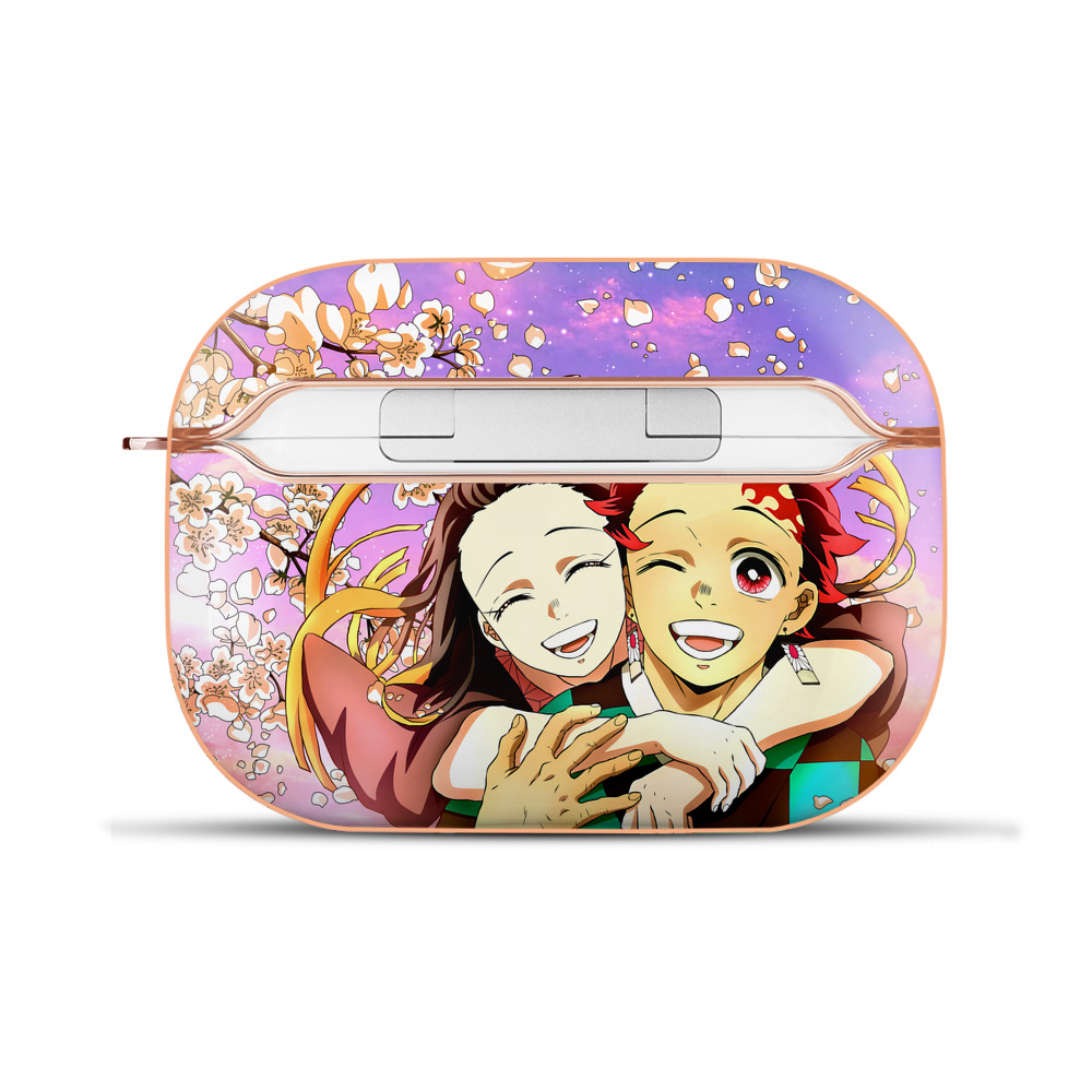 （画像用） 鬼滅の刃（きめつのやいば）竈門 炭治郎／かまど たんじろう Kamado Tanjirou 【AirPods Pro用】ハードシェル保護ケース｜耐衝撃・防指紋・カラビナ付き商品仕様