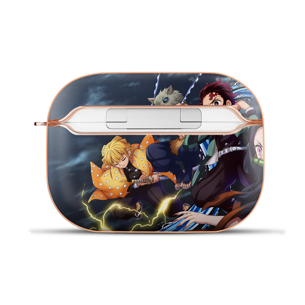 （画像用） 鬼滅の刃（きめつのやいば）竈門 炭治郎／かまど たんじろう Kamado Tanjirou 【AirPods Pro用】ハードシェル保護ケース｜耐衝撃・防指紋・カラビナ付き商品仕様