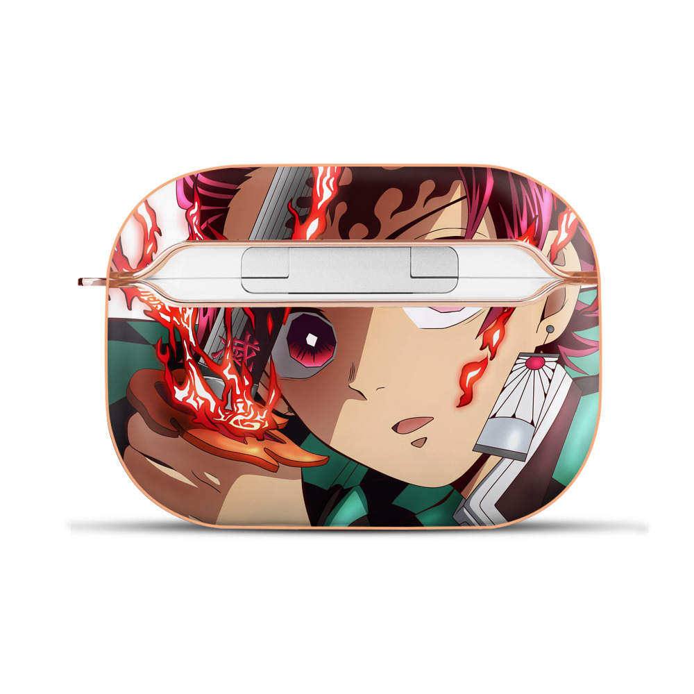 （画像用） 鬼滅の刃（きめつのやいば）竈門 炭治郎／かまど たんじろう Kamado Tanjirou 【AirPods Pro用】ハードシェル保護ケース｜耐衝撃・防指紋・カラビナ付き商品仕様