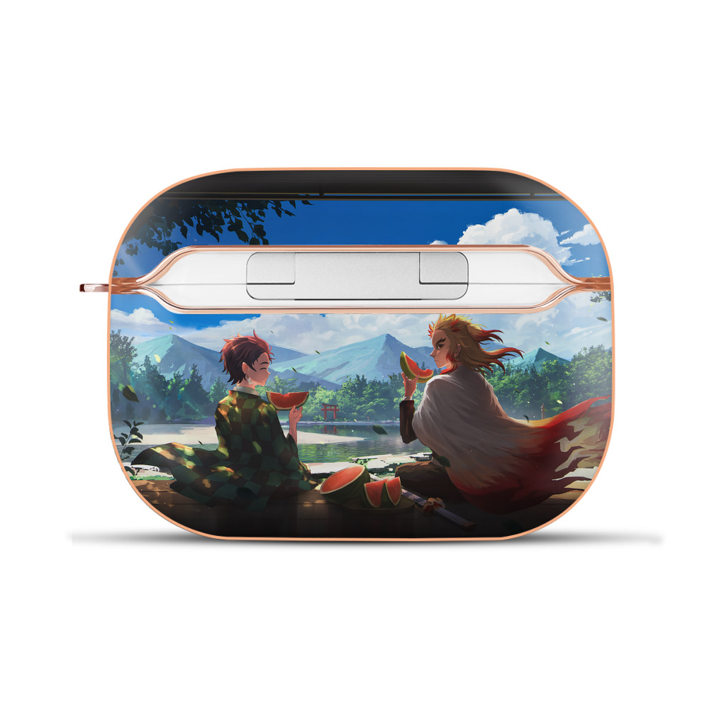 （画像用） 鬼滅の刃（きめつのやいば）竈門 炭治郎／かまど たんじろう Kamado Tanjirou 【AirPods Pro用】ハードシェル保護ケース｜耐衝撃・防指紋・カラビナ付き商品仕様