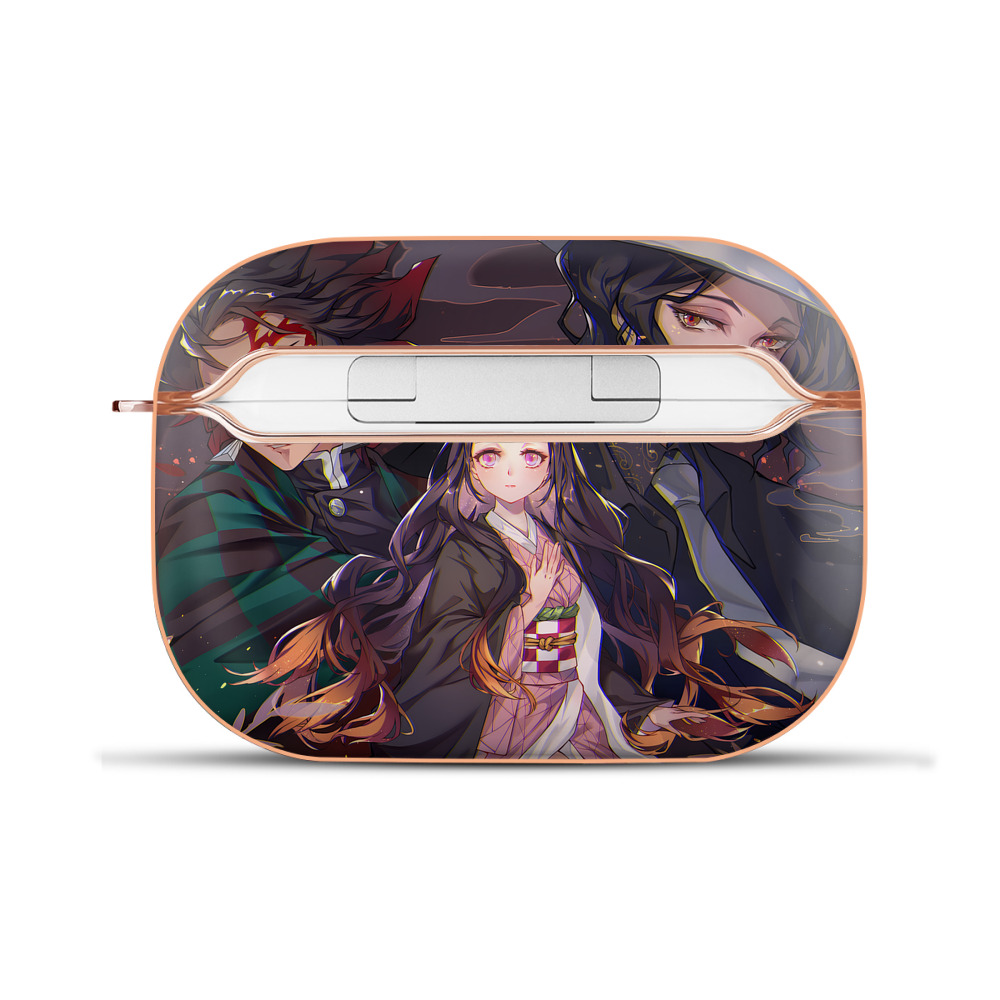 （画像用） 鬼滅の刃（きめつのやいば）竈門 炭治郎／かまど たんじろう Kamado Tanjirou 【AirPods Pro用】ハードシェル保護ケース｜耐衝撃・防指紋・カラビナ付き商品仕様