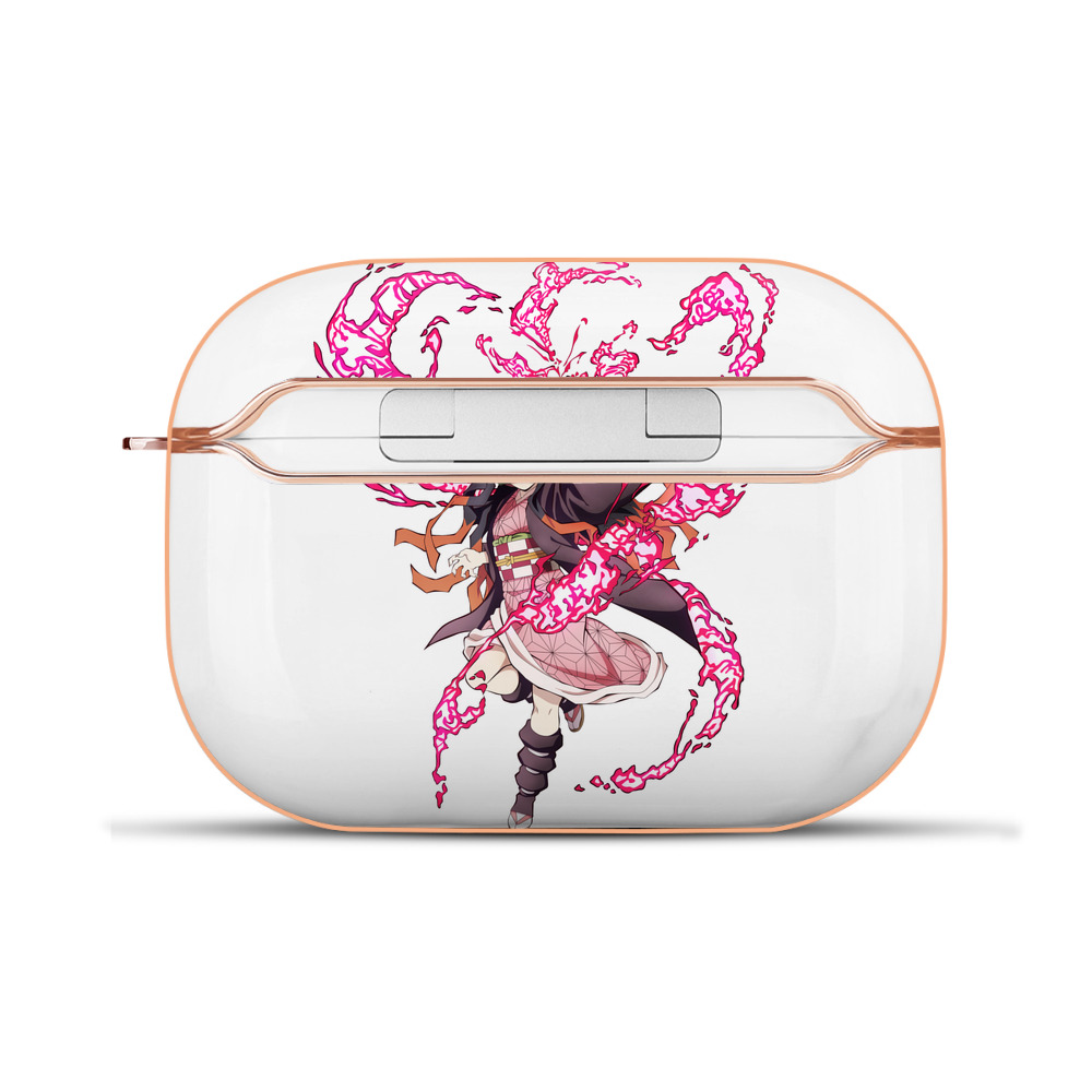 （画像用） 鬼滅の刃（きめつのやいば）竈門 禰󠄀豆子／かまど ねずこ Kamado Nezuko 【AirPods Pro用】ハードシェル保護ケース｜耐衝撃・防指紋・カラビナ付き商品仕様