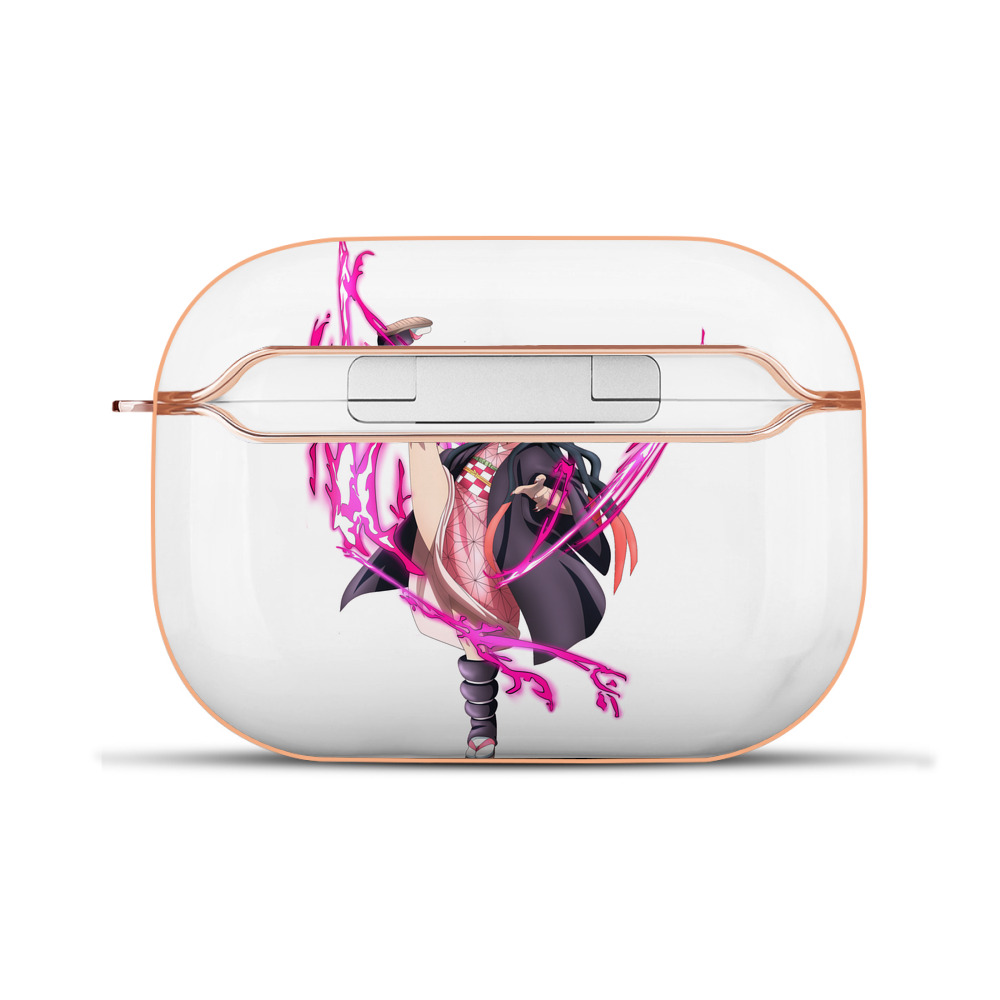 （画像用） 鬼滅の刃（きめつのやいば）竈門 禰󠄀豆子／かまど ねずこ Kamado Nezuko 【AirPods Pro用】ハードシェル保護ケース｜耐衝撃・防指紋・カラビナ付き商品仕様