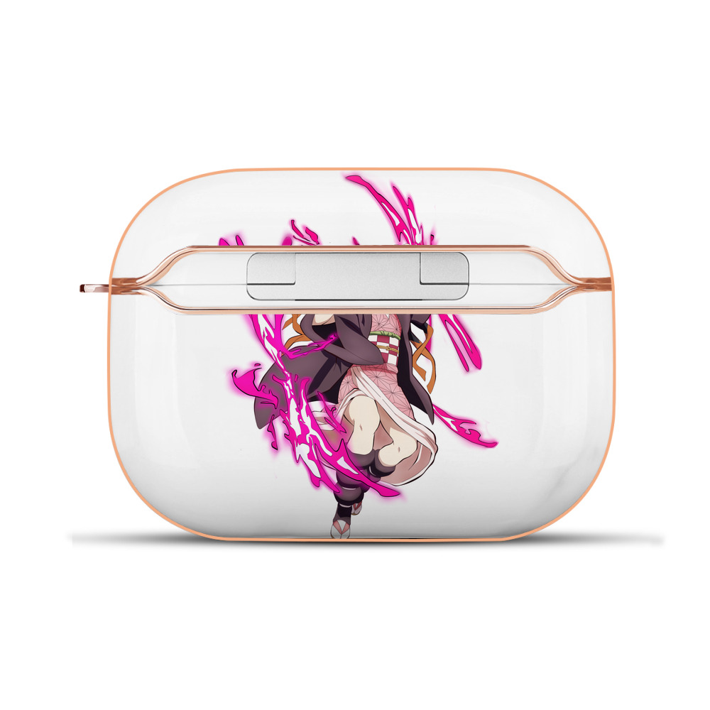 （画像用） 鬼滅の刃（きめつのやいば）竈門 禰󠄀豆子／かまど ねずこ Kamado Nezuko 【AirPods Pro用】ハードシェル保護ケース｜耐衝撃・防指紋・カラビナ付き商品仕様