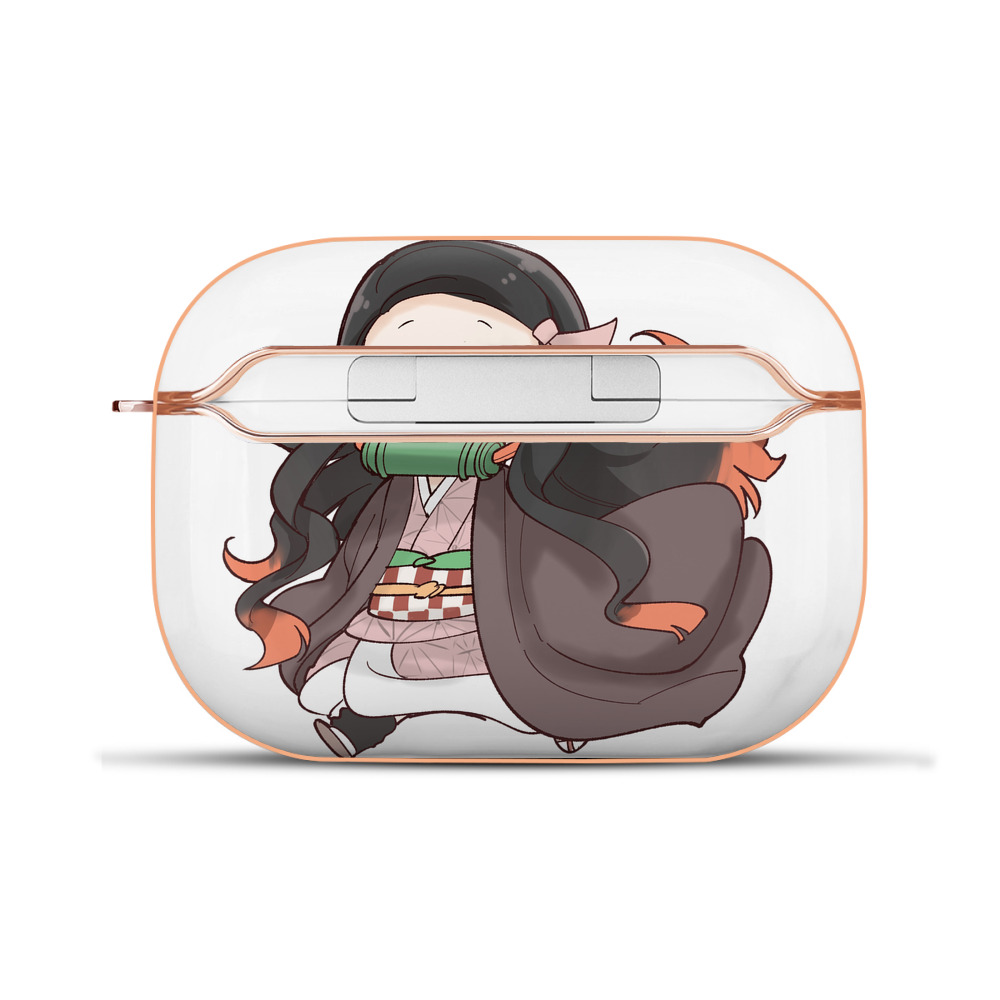 （画像用） 鬼滅の刃（きめつのやいば）竈門 禰󠄀豆子／かまど ねずこ Kamado Nezuko 【AirPods Pro用】ハードシェル保護ケース｜耐衝撃・防指紋・カラビナ付き商品仕様