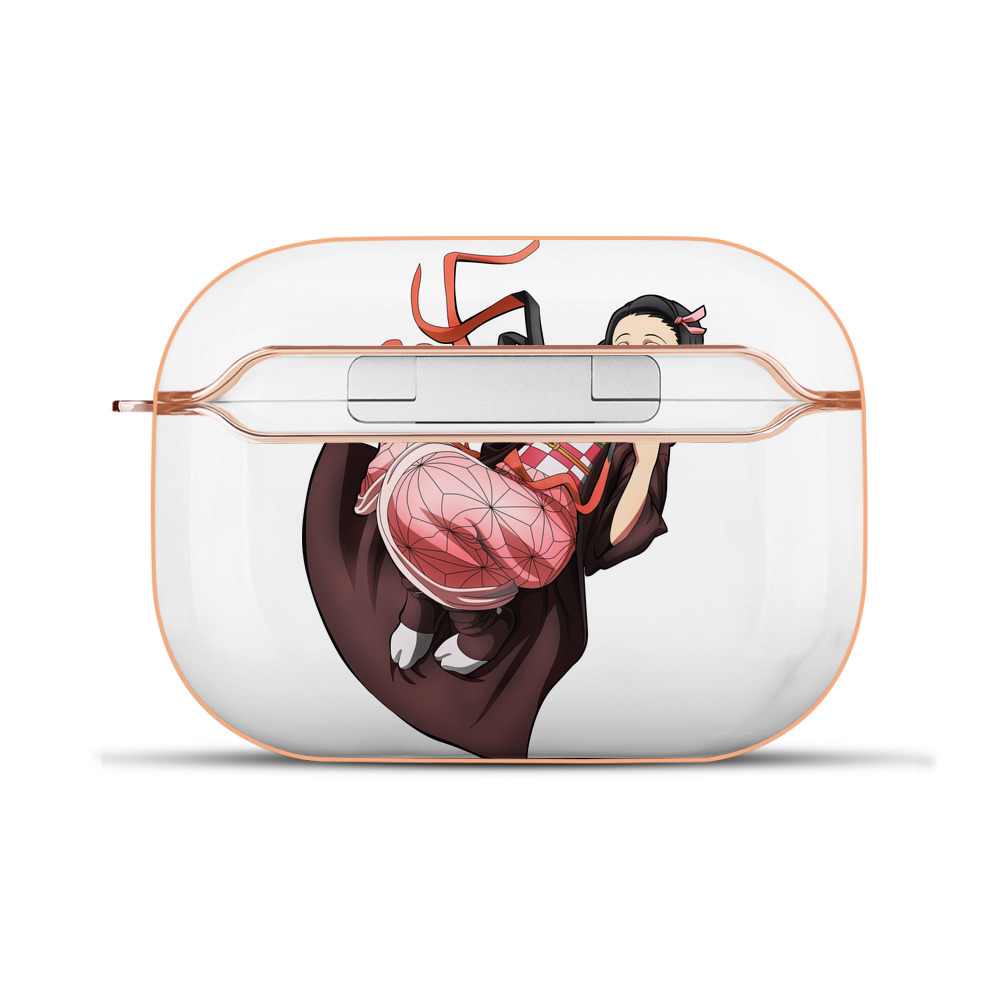 （画像用） 鬼滅の刃（きめつのやいば）竈門 禰󠄀豆子／かまど ねずこ Kamado Nezuko 【AirPods Pro用】ハードシェル保護ケース｜耐衝撃・防指紋・カラビナ付き商品仕様
