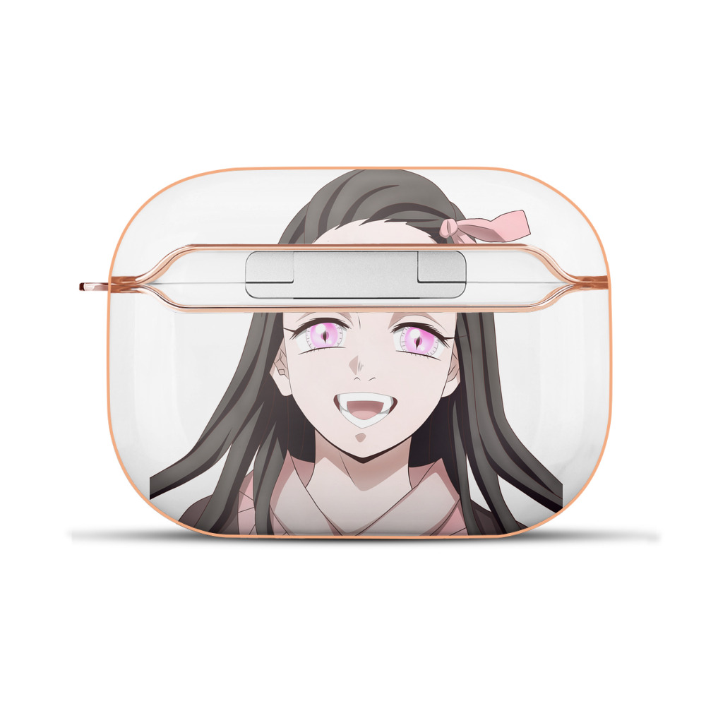 （画像用） 鬼滅の刃（きめつのやいば）竈門 禰󠄀豆子／かまど ねずこ Kamado Nezuko 【AirPods Pro用】ハードシェル保護ケース｜耐衝撃・防指紋・カラビナ付き商品仕様