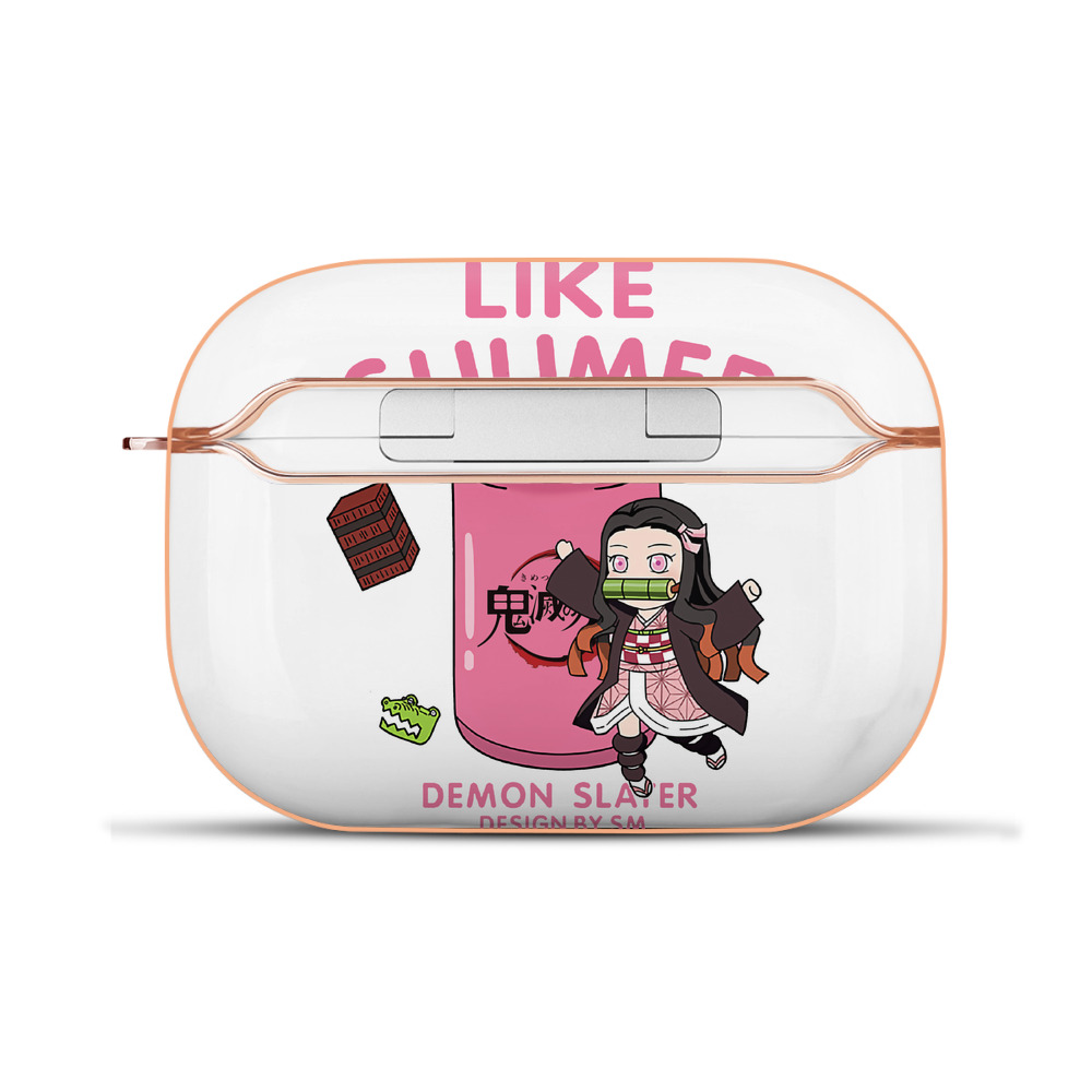 （画像用） 鬼滅の刃（きめつのやいば）竈門 禰󠄀豆子／かまど ねずこ Kamado Nezuko 【AirPods Pro用】ハードシェル保護ケース｜耐衝撃・防指紋・カラビナ付き商品仕様
