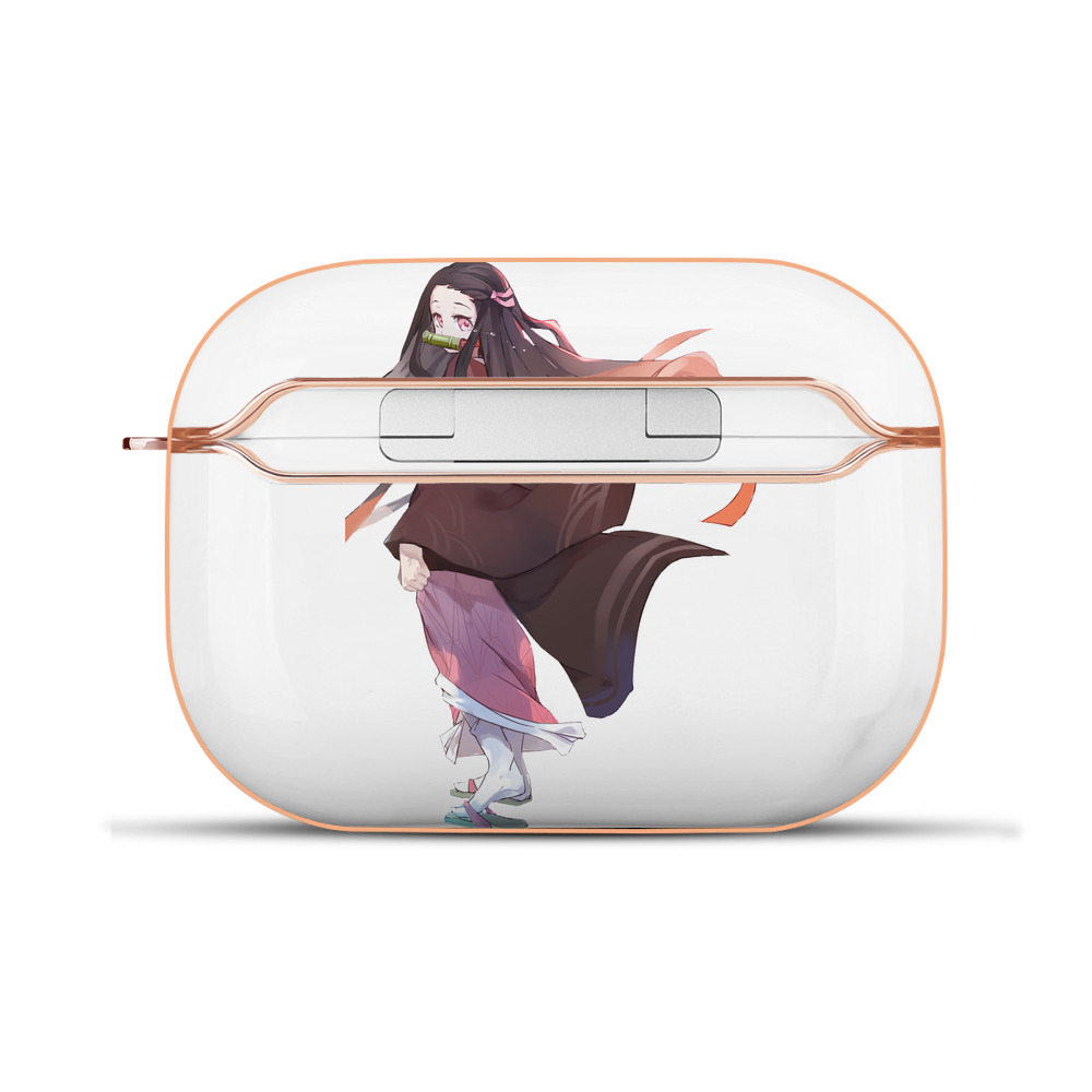 （画像用） 鬼滅の刃（きめつのやいば）竈門 禰󠄀豆子／かまど ねずこ Kamado Nezuko 【AirPods Pro用】ハードシェル保護ケース｜耐衝撃・防指紋・カラビナ付き商品仕様