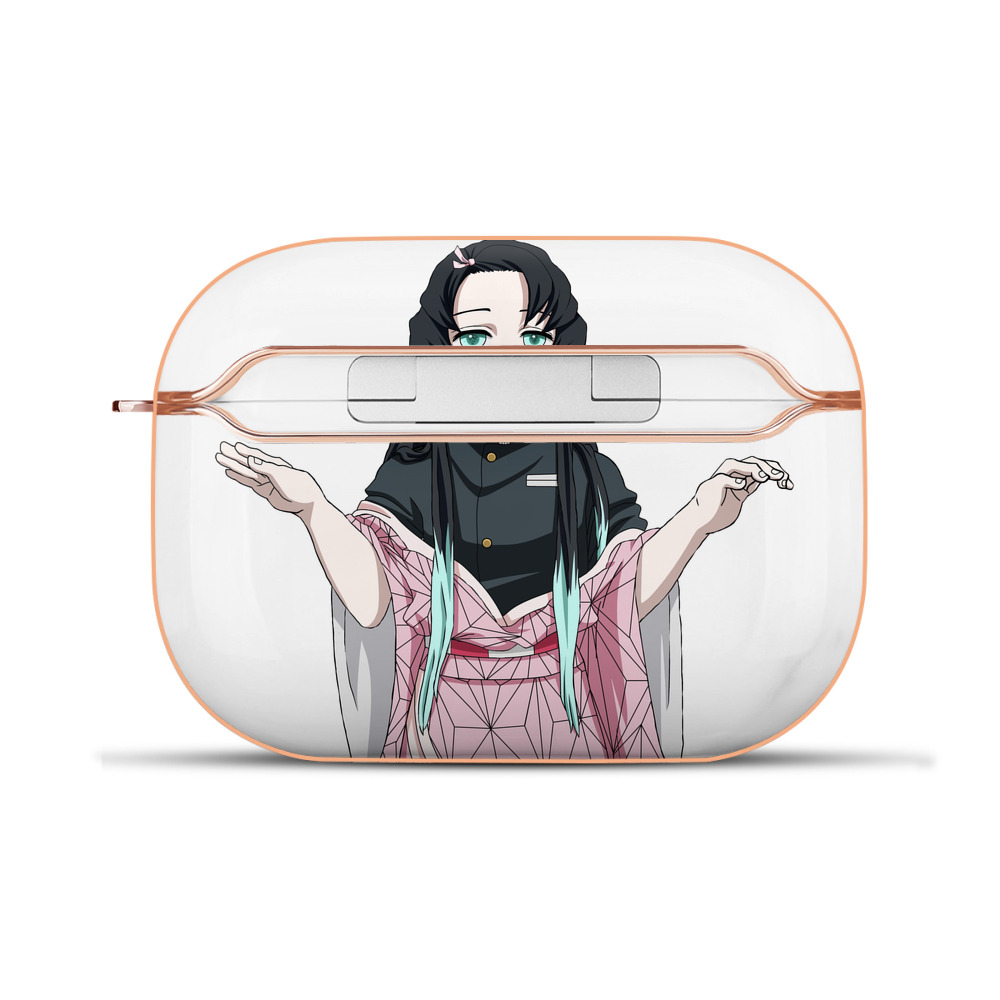 （画像用） 鬼滅の刃（きめつのやいば）竈門 禰󠄀豆子／かまど ねずこ Kamado Nezuko 【AirPods Pro用】ハードシェル保護ケース｜耐衝撃・防指紋・カラビナ付き商品仕様