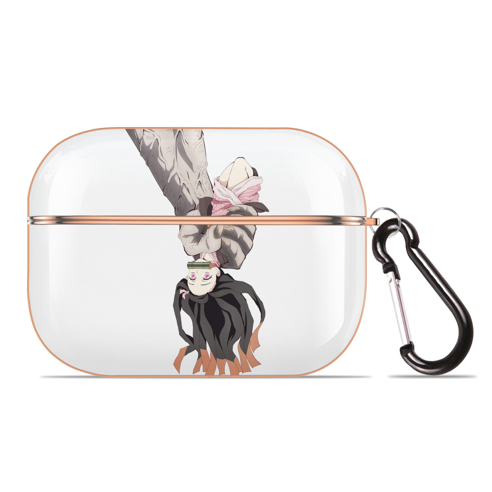 （画像用） 鬼滅の刃（きめつのやいば）竈門 禰󠄀豆子／かまど ねずこ Kamado Nezuko 【AirPods Pro用】ハードシェル保護ケース｜耐衝撃・防指紋・カラビナ付き商品仕様