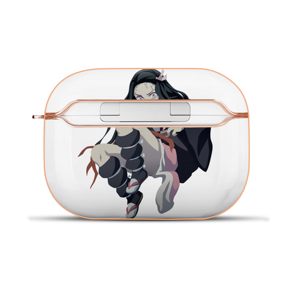 （画像用） 鬼滅の刃（きめつのやいば）竈門 禰󠄀豆子／かまど ねずこ Kamado Nezuko 【AirPods Pro用】ハードシェル保護ケース｜耐衝撃・防指紋・カラビナ付き商品仕様