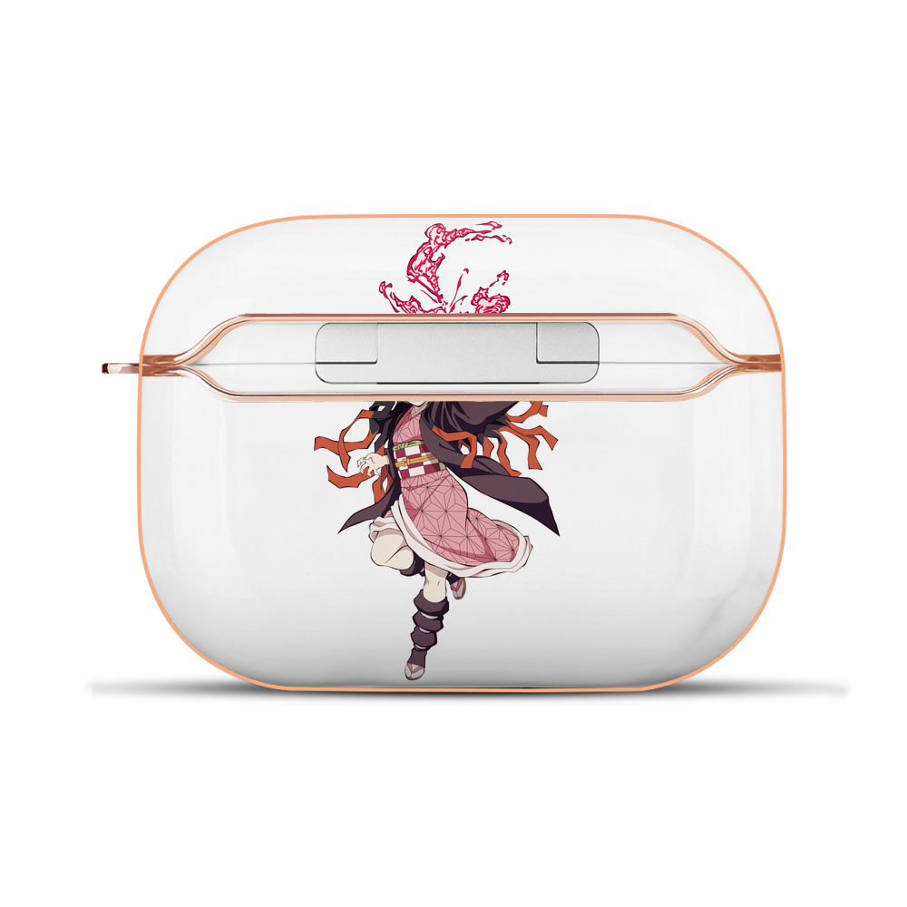 （画像用） 鬼滅の刃（きめつのやいば）竈門 禰󠄀豆子／かまど ねずこ Kamado Nezuko 【AirPods Pro用】ハードシェル保護ケース｜耐衝撃・防指紋・カラビナ付き商品仕様