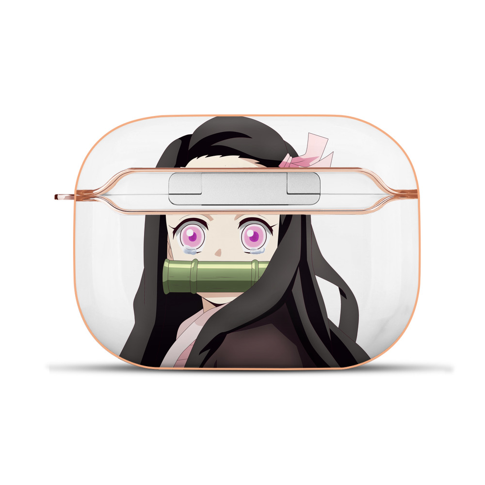 （画像用） 鬼滅の刃（きめつのやいば）竈門 禰󠄀豆子／かまど ねずこ Kamado Nezuko 【AirPods Pro用】ハードシェル保護ケース｜耐衝撃・防指紋・カラビナ付き商品仕様