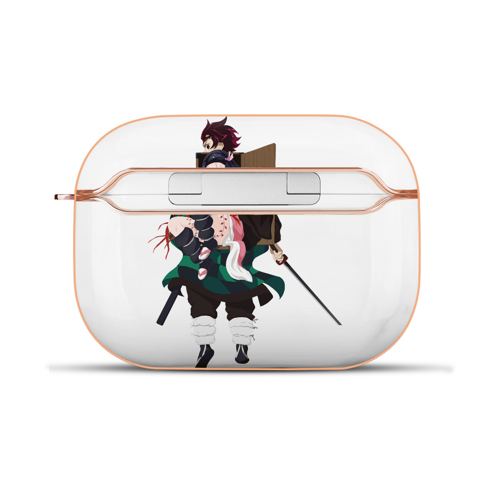 （画像用） 鬼滅の刃（きめつのやいば）竈門 禰󠄀豆子／かまど ねずこ Kamado Nezuko 【AirPods Pro用】ハードシェル保護ケース｜耐衝撃・防指紋・カラビナ付き商品仕様