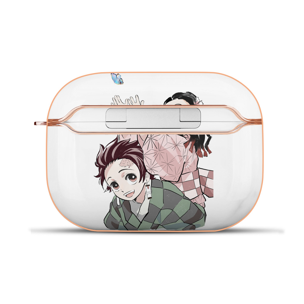 （画像用） 鬼滅の刃（きめつのやいば）竈門 禰󠄀豆子／かまど ねずこ Kamado Nezuko 【AirPods Pro用】ハードシェル保護ケース｜耐衝撃・防指紋・カラビナ付き商品仕様