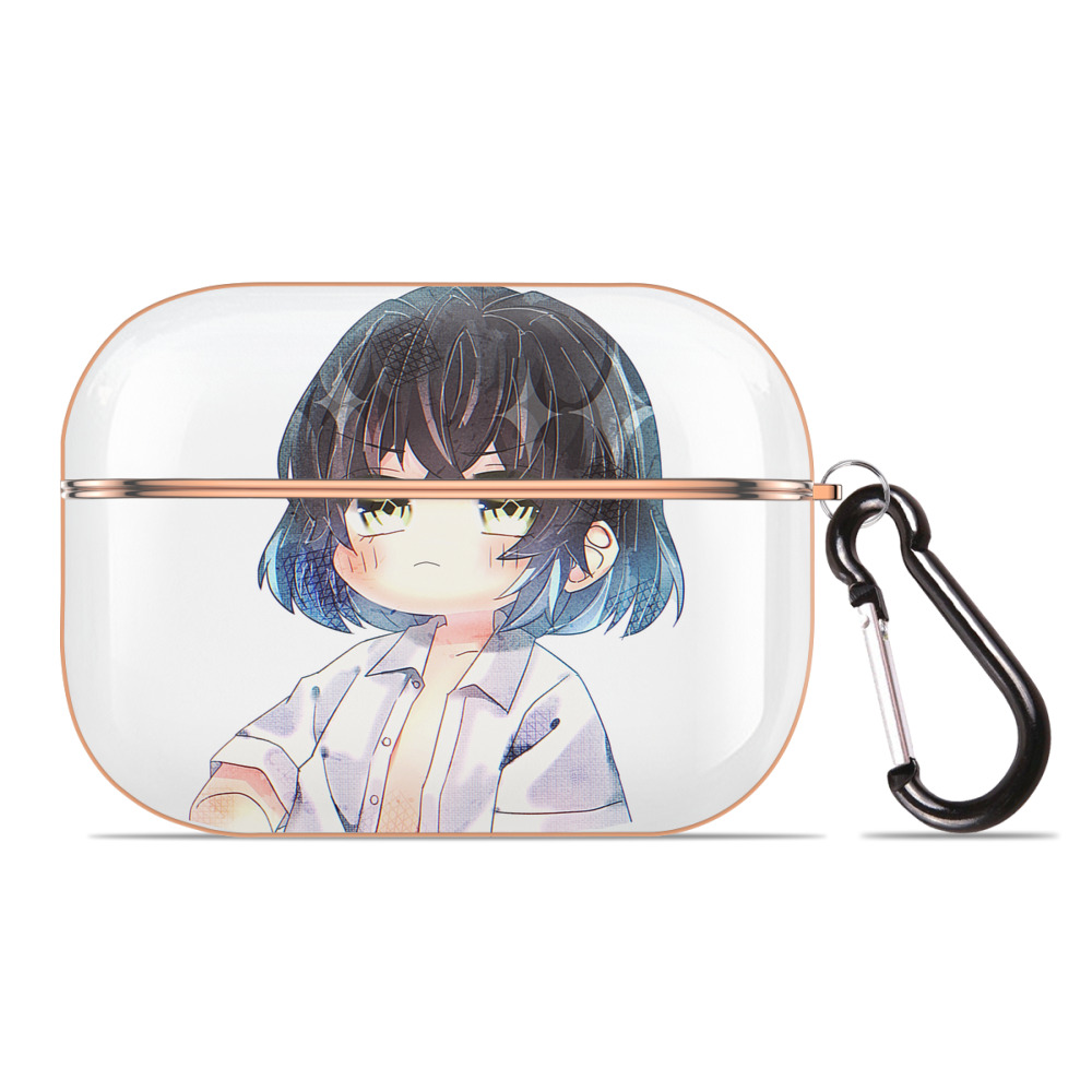 （画像用） 鬼滅の刃（きめつのやいば）嘴平 伊之助／はしびら いのすけ Hashibira Inosuke 【AirPods Pro用】ハードシェル保護ケース｜耐衝撃・防指紋・カラビナ付き商品仕様