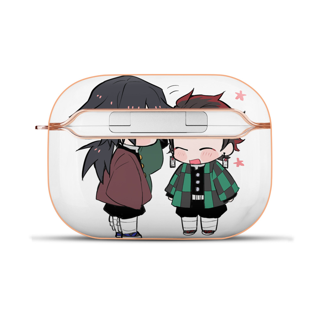 （画像用） 鬼滅の刃（きめつのやいば）水柱-冨岡 義勇／とみおか ぎゆう Tomioka Giyuu 【AirPods Pro用】ハードシェル保護ケース｜耐衝撃・防指紋・カラビナ付き商品仕様