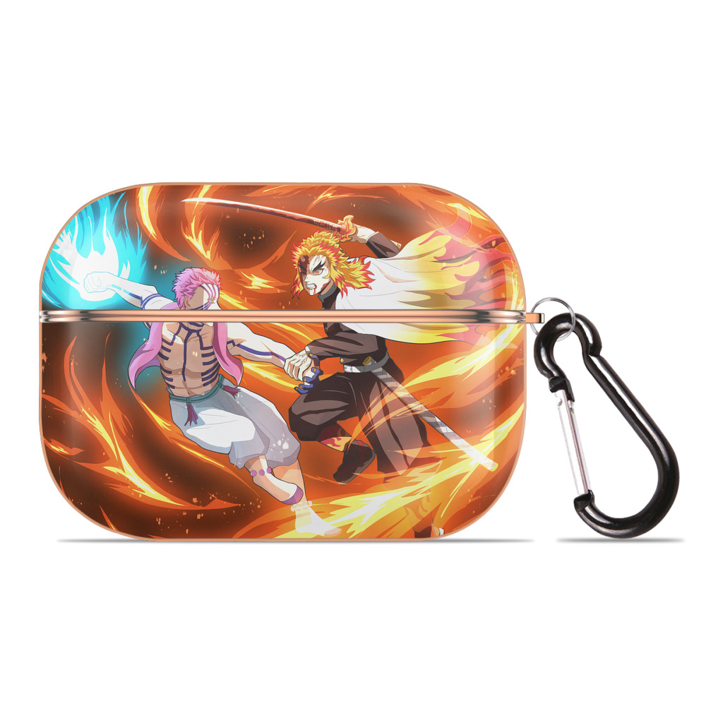 （画像用） 炎柱-煉󠄁獄 杏寿郎／れんごく きょうじゅろう Rengoku Kyoujurou 【AirPods Pro用】ハードシェル保護ケース｜耐衝撃・防指紋・カラビナ付き商品仕様