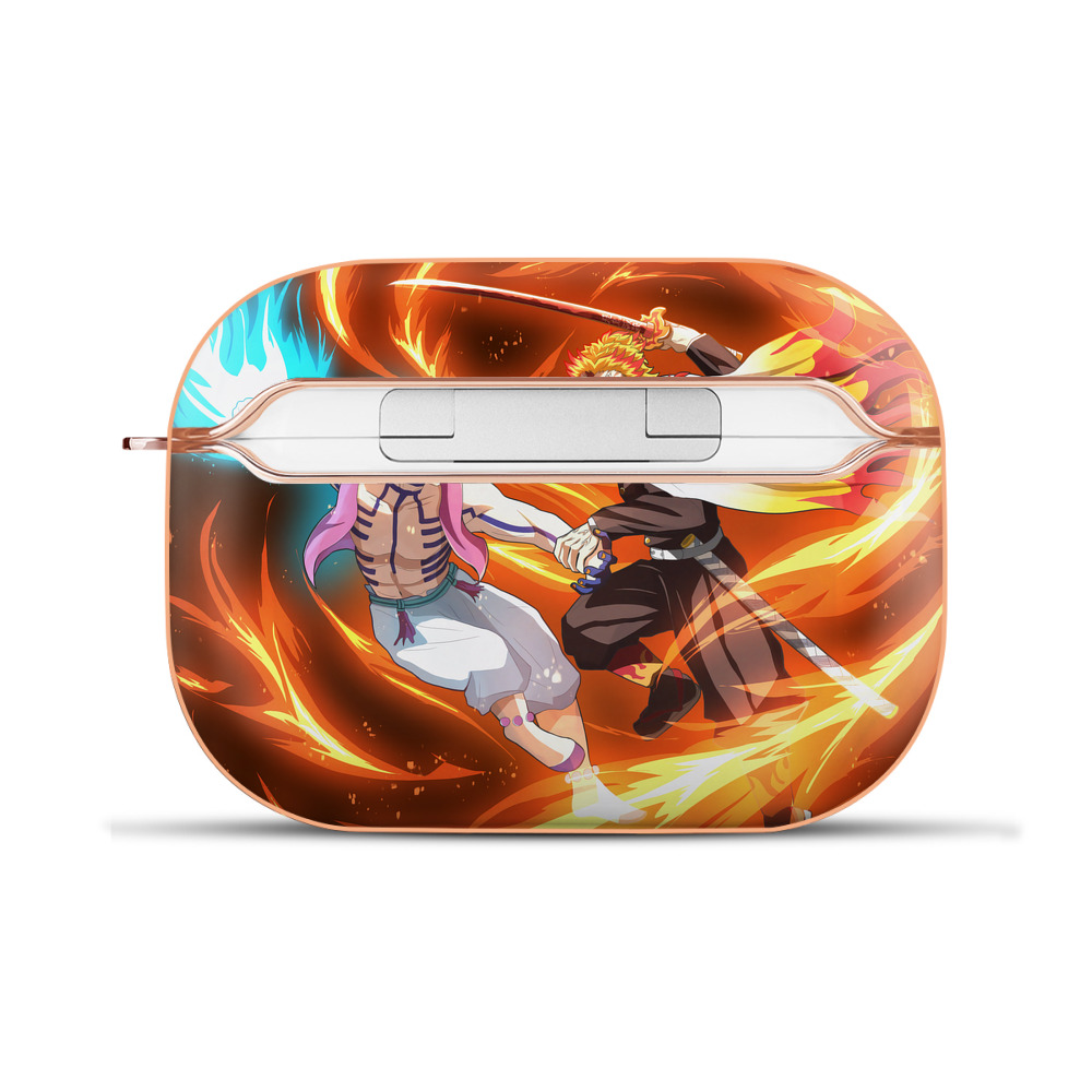 （画像用） 炎柱-煉󠄁獄 杏寿郎／れんごく きょうじゅろう Rengoku Kyoujurou 【AirPods Pro用】ハードシェル保護ケース｜耐衝撃・防指紋・カラビナ付き商品仕様