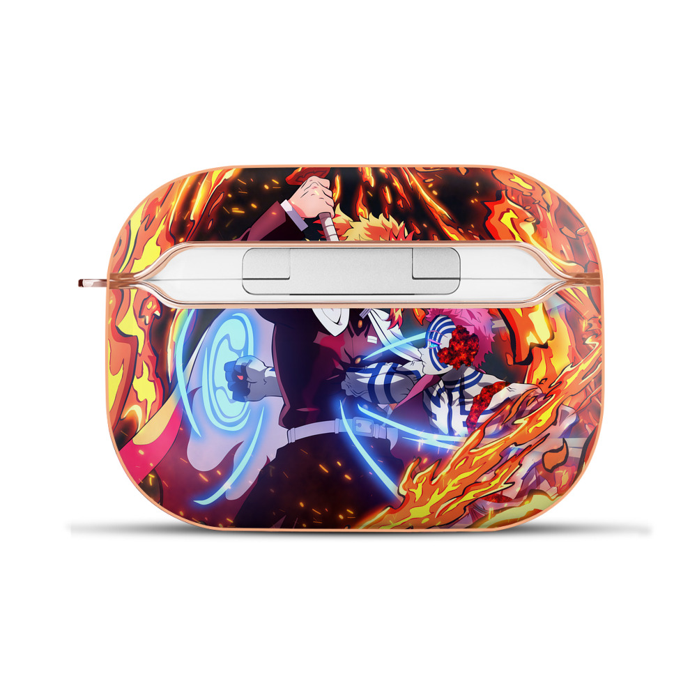 （画像用） 炎柱-煉󠄁獄 杏寿郎／れんごく きょうじゅろう Rengoku Kyoujurou 【AirPods Pro用】ハードシェル保護ケース｜耐衝撃・防指紋・カラビナ付き商品仕様