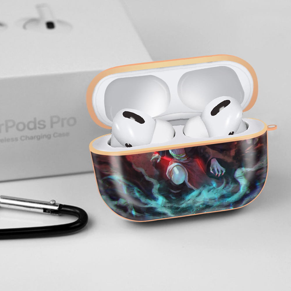 鬼滅の刃（きめつのやいば）竈門 禰󠄀豆子／かまど ねずこ Kamado Nezuko 【AirPods Pro用】ハードシェル保護ケース｜耐衝撃・防指紋・カラビナ付き商品仕様