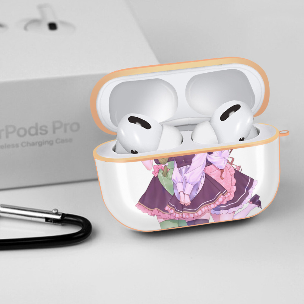 鬼滅の刃（きめつのやいば）蟲柱-胡蝶 しのぶ／こちょう しのぶ Kochou Shinobu 【AirPods Pro用】ハードシェル保護ケース｜耐衝撃・防指紋・カラビナ付き商品仕様
